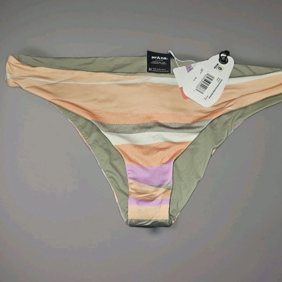 NEW PRANA Gemma Reversible Swim Bikini Bottom Waves Women's SIZE MEDIUM - Picture 2 of 2